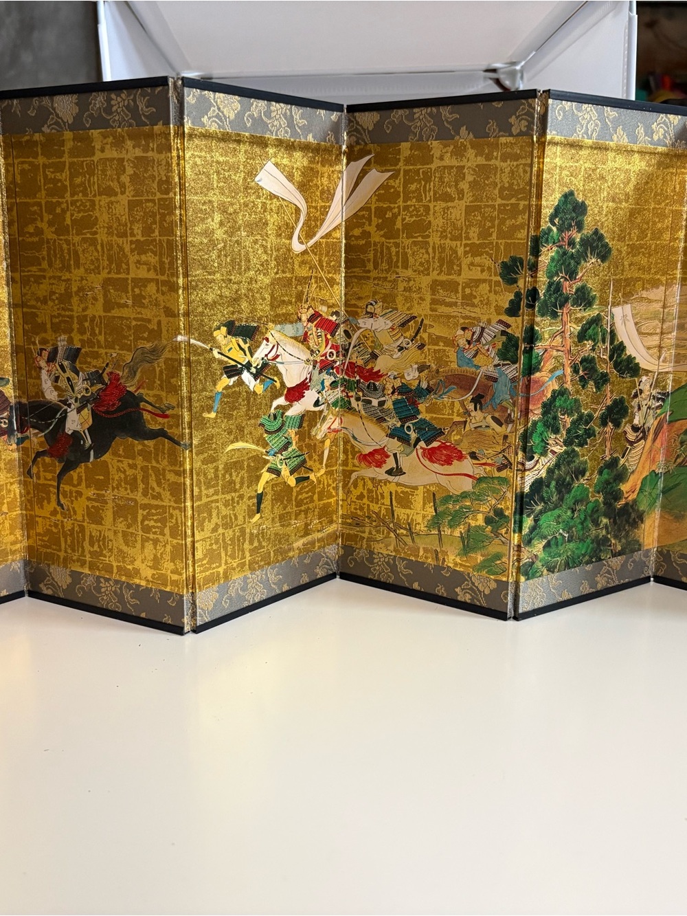 Vintage Japanese Table Top Screen